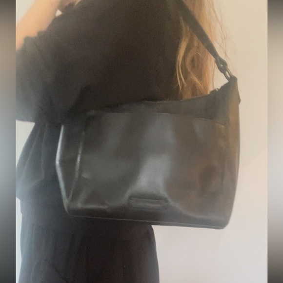 Lucky Brand Handbags - Lucky Brand Slouchy Leather Shoulder Bag Black